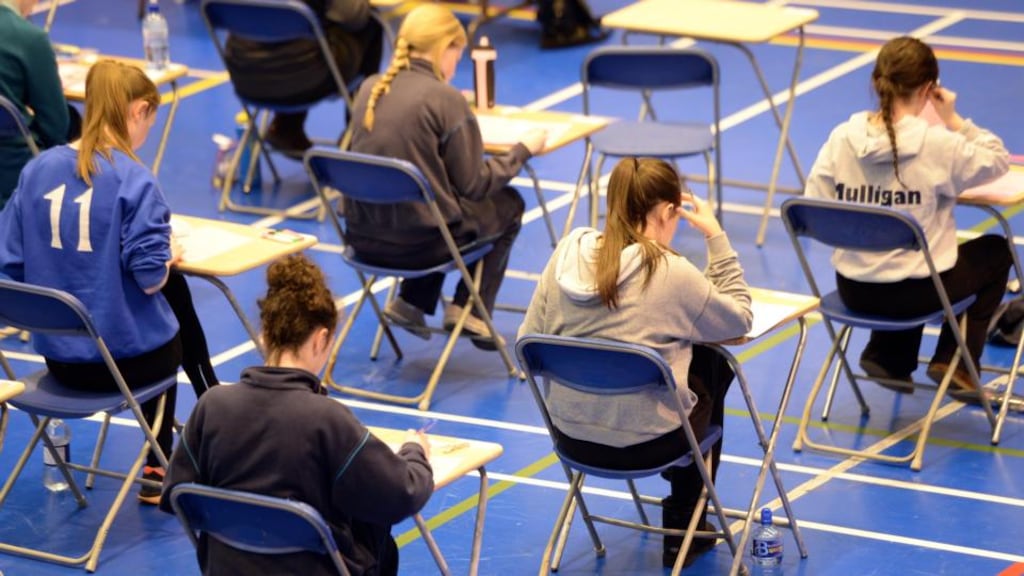 An estimated 2,070 candidates took Friday morning’s applied maths exam in the Leaving Cert. This ran concurrently with the religion paper, which 1,290 students sat. File photograph: Eric Luke/The Irish Times