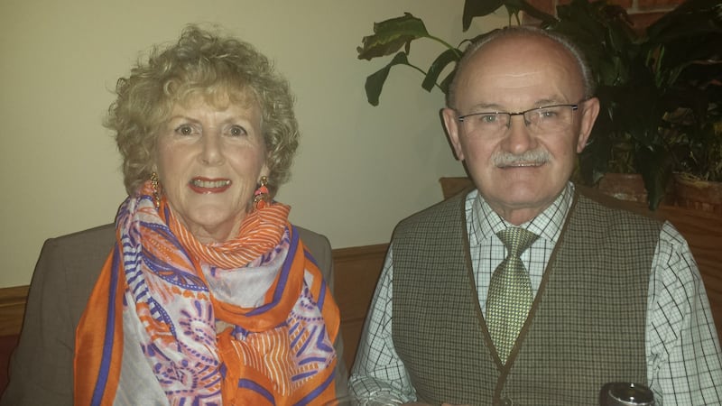 Mary Kelleher and her husband James, who plays in an Irish band called Madd Paddy