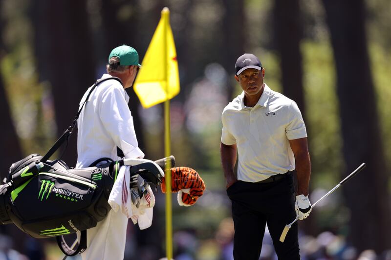 Tiger Woods recorded his worst ever score at Augusta in the third round, shooting an 82. Photograph: Jamie Squire/Getty Images
