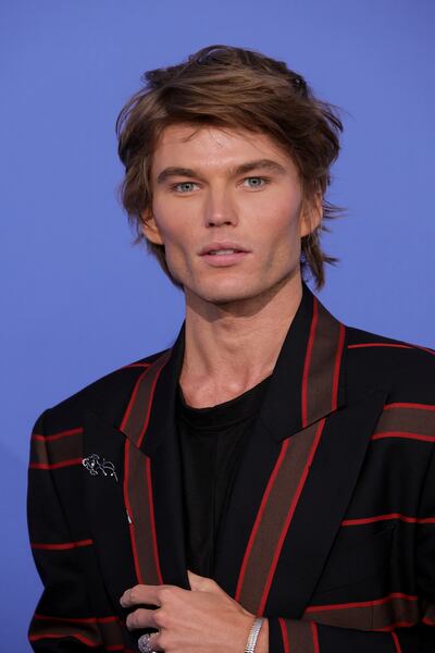 Australian model Jordan Barrett. Photograph: Neilson Barnard/amfAR/Getty