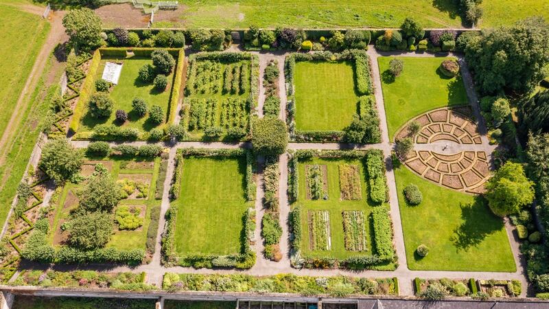 Part of the two-acre walled garden