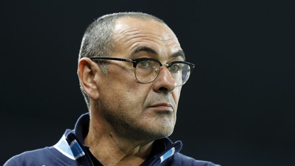 New Chelsea manager Maurizio Sarri. Photograph: Martin Rickett/PA