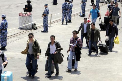 Air strike kills at least 40 at Yemen camp for displaced