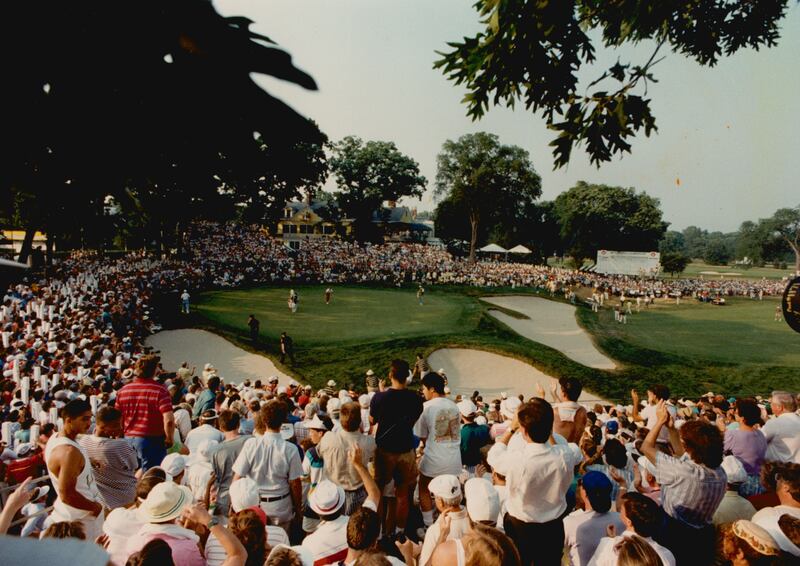 In the 1988 US Open at the Country Club In Brookline, Curtis Strange defeated Nick Faldo. File photograph: Getty Images