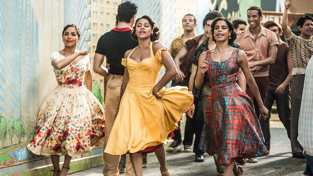 Ariana DeBose (centre) in West Side Story