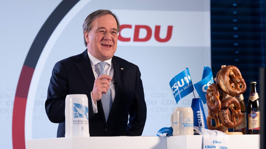 CDU leader Armin Laschet criticised Germany’s “popular attitude of banning everything, being strict and treating citizens like small children”. Photograph: Federico Gambarini/AFP via Getty Images