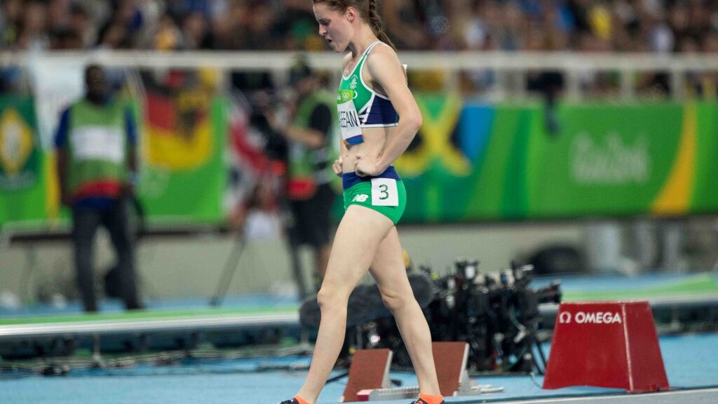 Ireland’s Ciara Mageean dejected after failing to qualify for the final. Photograph: Morgan Treacy/Inpho