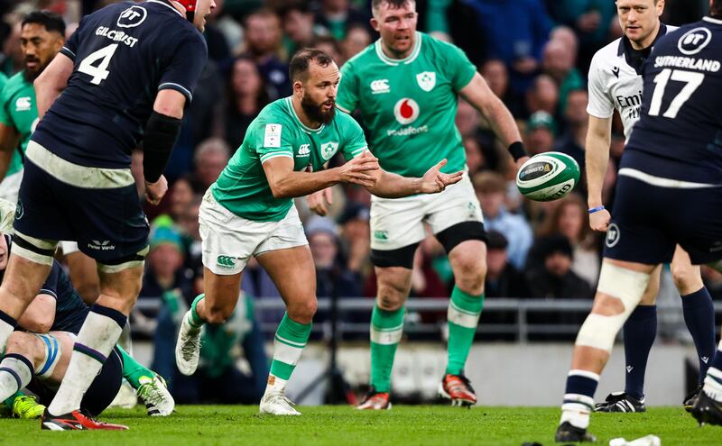 Ireland’s Jamison Gibson-Park. Photograph: Ben Brady/Inpho