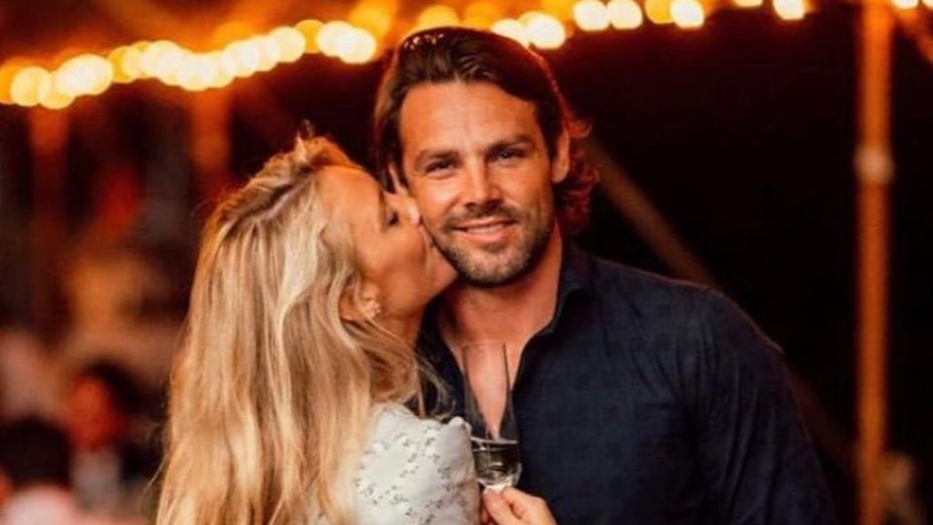 Wedding day: Ben Foden with his new wife, Jackie Belanoff Smith. Photograph: Ben Foden/Instagram