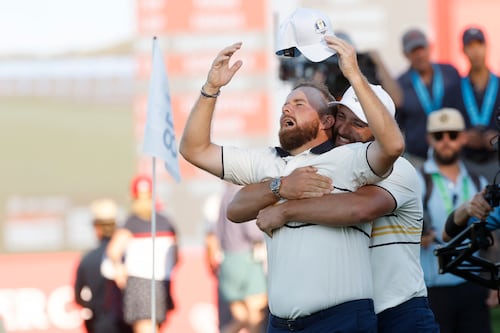 In pictures: Europe hold on to win Ryder Cup in New York after epic battle
