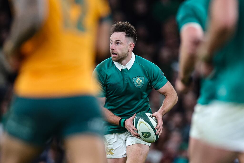 Hugo Keenan will miss out on the start of Leinster's European campaign. Photograph: Billy Stickland/Inpho