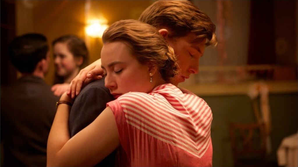 Saoirse Ronan and Domhnall Gleeson in the screen adaptation of Colm Tóibín’s novel Brooklyn.