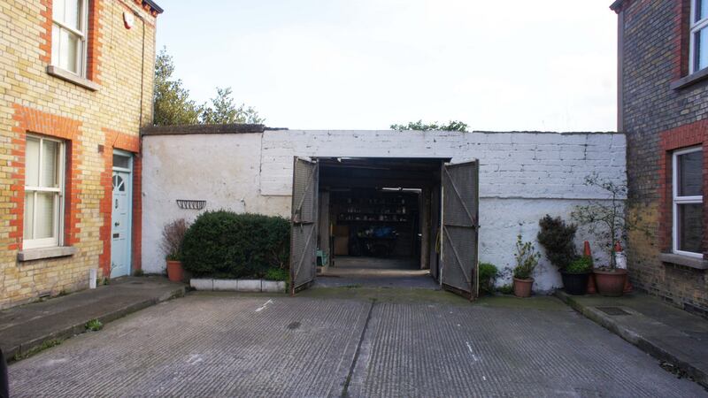 The garage, which opens on to FIngal Place