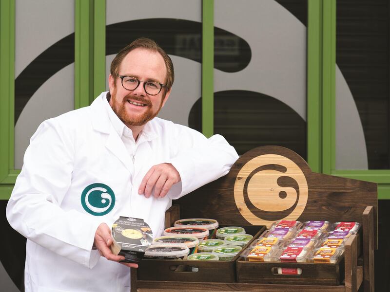 Andrew Keegan of Galmere with its creamy chowder from Lidl’s Deluxe range