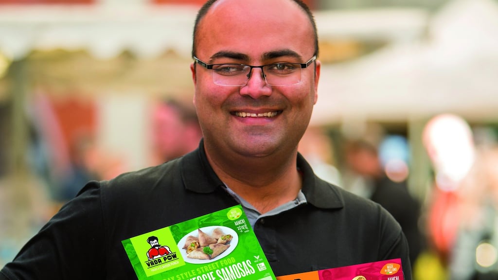 Naveen Bachani, originally from Bhopal in India, is the founder of Bombay style street food company Vada Pow.