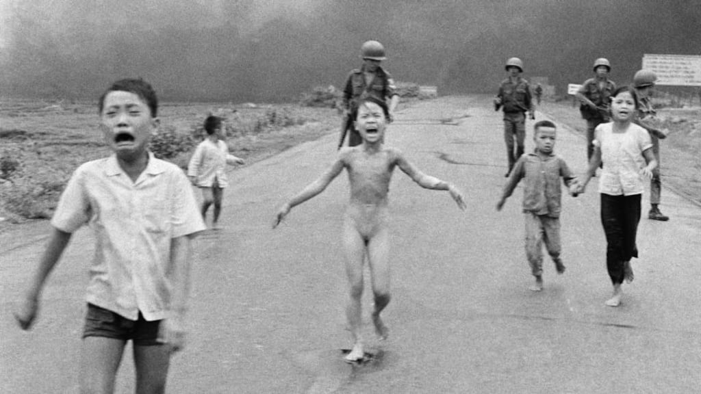 Facebook made multiple deletions of Nick Ut’s photograph of nine-year-old Kim Phuc, the naked “napalm girl” pictured fleeing an attack in 1972 near Trang Bang in southeast Vietnam. Photograph: Nick Ut/AP Photo