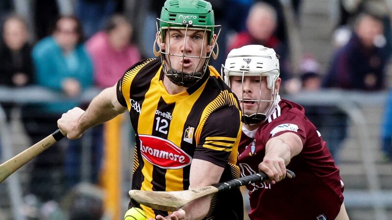 Kilkenny’s Eoin Cody is challenged by Westmeath’s Jack Galvin. Having impressed against Dublin, Kilkenny struggled to impose their game against Wexford. Photograph: John McVitty/Inpho
