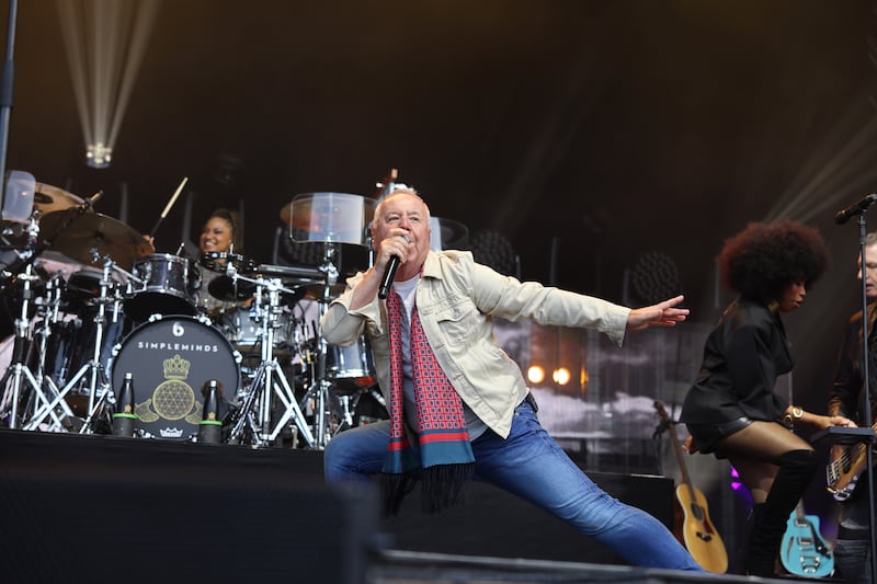 Simple Minds. Photograph: Dara Mac Dónaill
