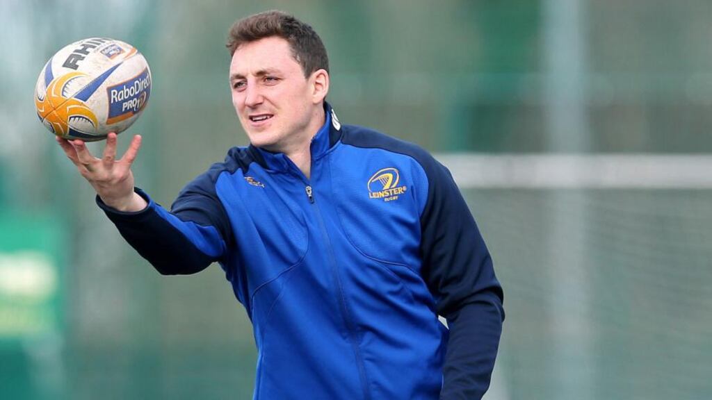 Leinster’s Darren Hudson. Photograph: Ryan Byrne/Inpho