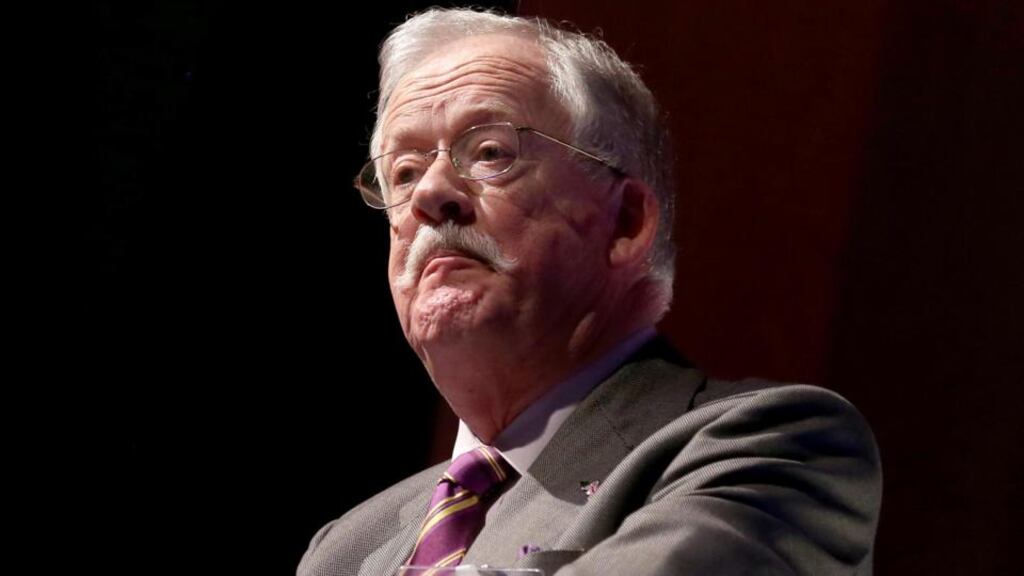 Ukip candidate in the Newark byelection Roger Helmer: sticking by his view that there has been “no global warming for 17 years and nine months; that is a long time without global warming”. Photograph: Matt Cardy/Getty Images