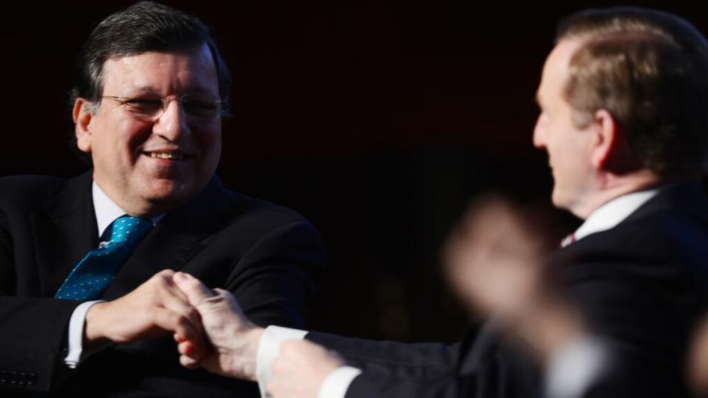 José Manuel Barroso, president of the European Commission with Taoiseach Enda Kenny. Photo: Alan Betson/The Irish Times