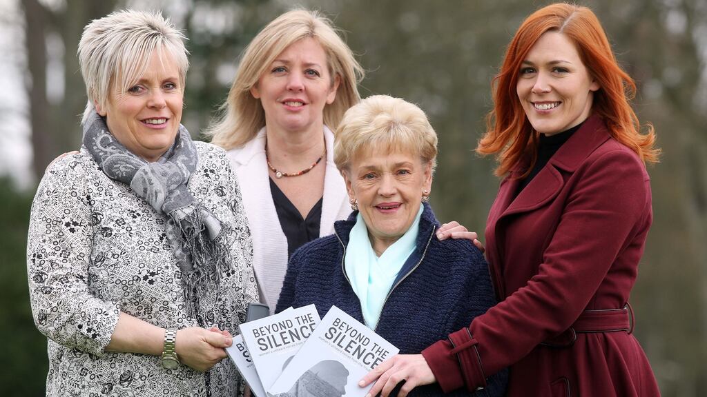 Sharon Austin, Unheard Voices’ Carol Cunningham, Marie Newton (Toland) and Beyond the Silence editor Julieann Campbell