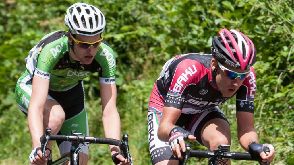 Matt Brammeier (right): the former Irish road race champion has never competed in the Tour de France. Photograph: Inpho