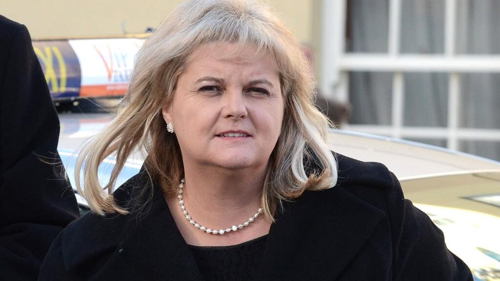 Former Rehab chief executive Angela Kerins arrives at Leinster House for a PAC hearing in February 2014. Photograph: Cyril Byrne