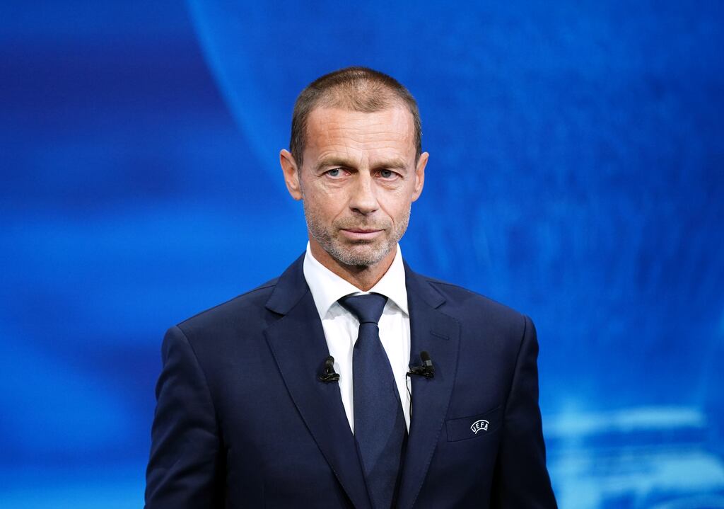 Uefa president Aleksander Ceferin. Photograph: Mike Egerton/PA Wire