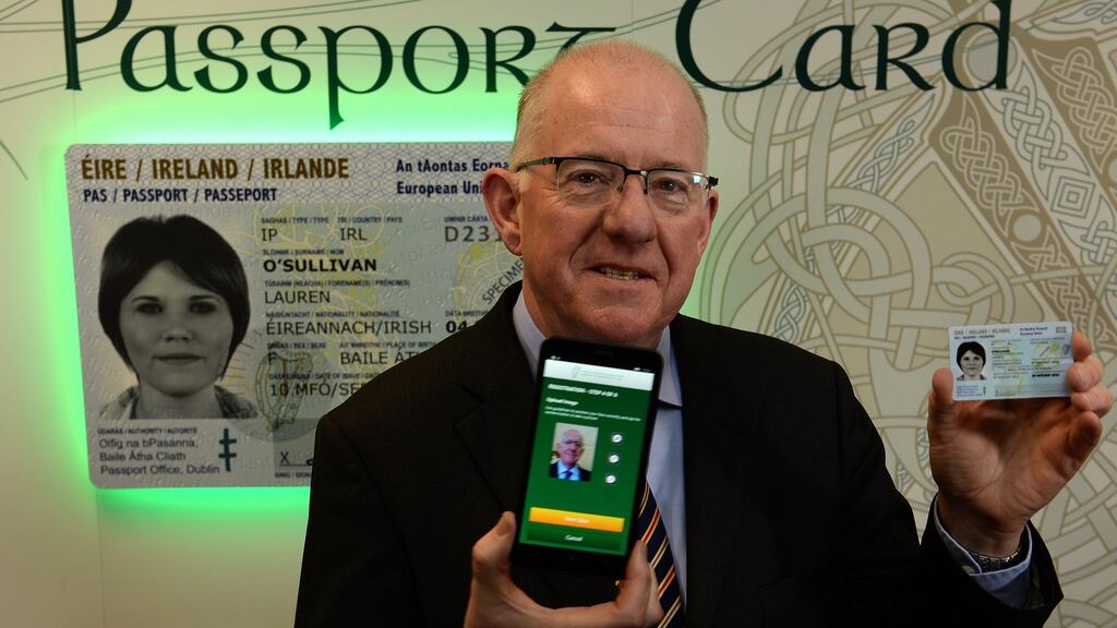 Minister for Foreign Affairs Charlie Flanagan has previously urged British citizens eligible for an Irish passport not to rush to apply, as Brexit negotiations are likely to last for at least two years. Photograph: Cyril Byrne