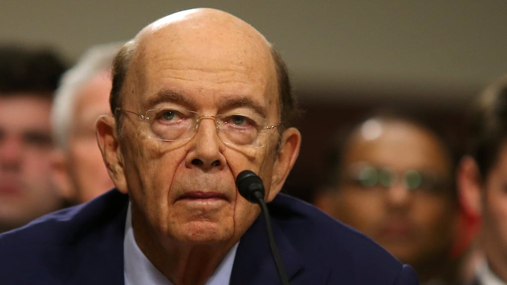 Wilbur Ross testifies before a Senate Commerce, Science and Transportation Committee confirmation hearing on his nomination to be commerce secretary in Washington. Photograph: Carlos Barria/Reuters