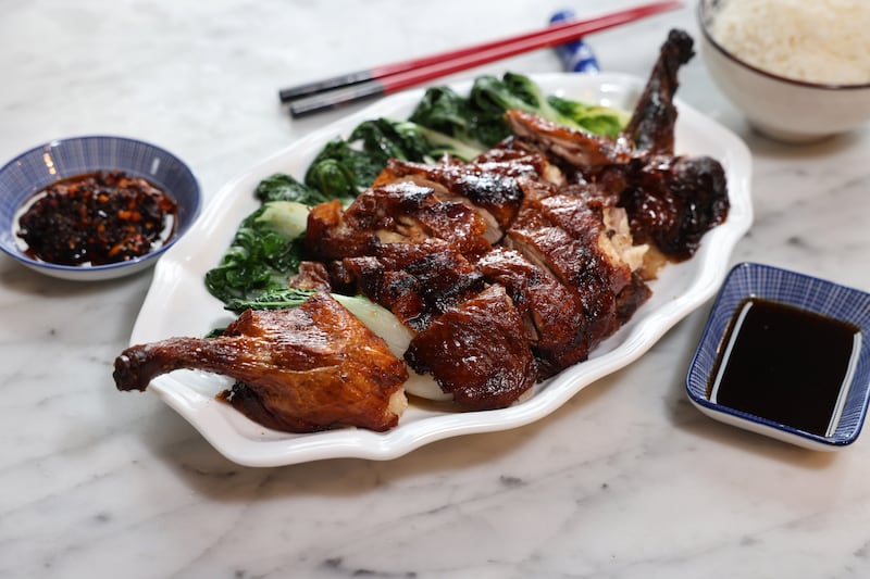 Peking duck. Photograph: Dara Mac Dónaill