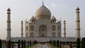 Insect excretions turn the Taj Mahal green
