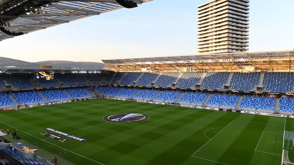 The Tehelné pole stadium in Bratislava was due to stage the Republic of Ireland’s Euro 2020 playoff against Slovakia on March 26th. The game now has next to no hope of going ahead. Photograph: Sam Bagnall/AMA/Getty Images