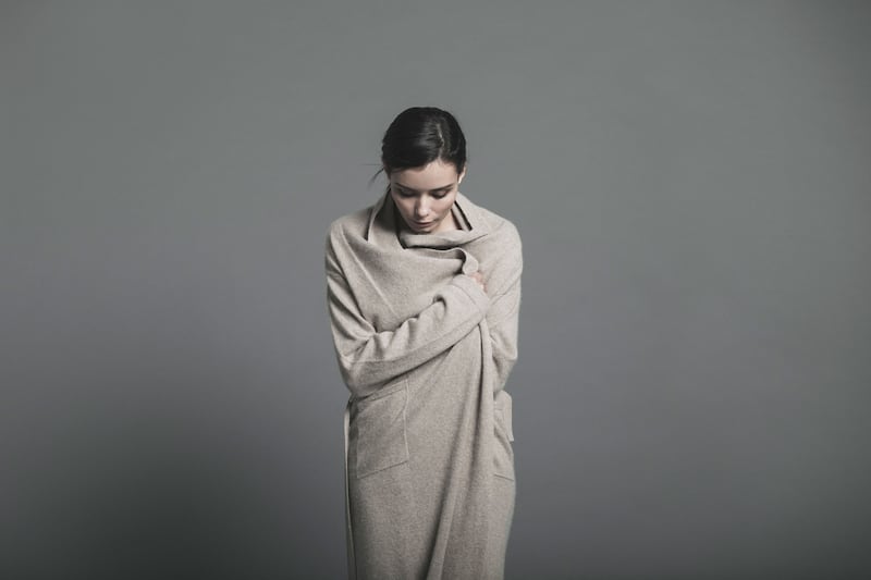 Nuan cashmere luxury cashmere robe camel for €708.