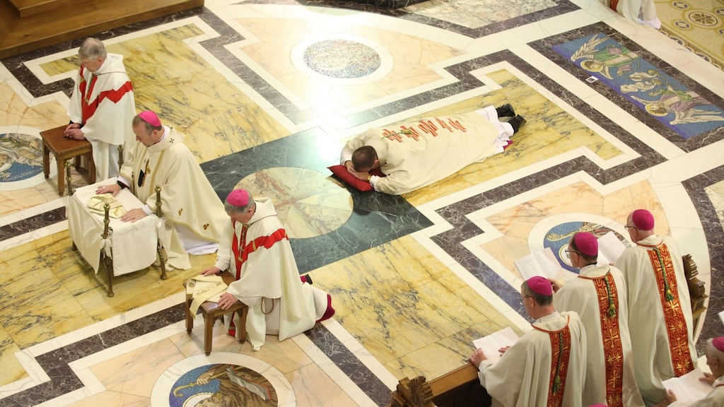 Episcopal ordination of  Tom Deenihan as the new Bishop of Meath at the Cathedral of Christ the King, Mullingar. Photograph: John McElroy