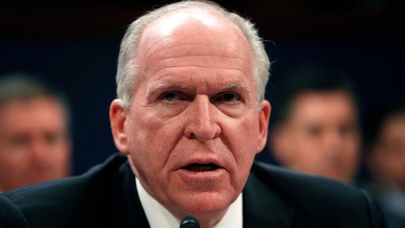 A file image of former CIA director John Brennan testifing on Capitol Hill in Washington. Photograph: AP