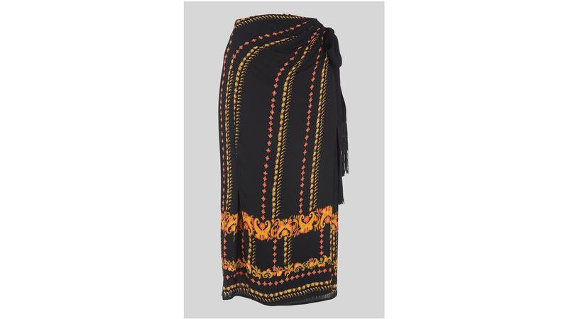 Sarong skirt, €99, Whistles.