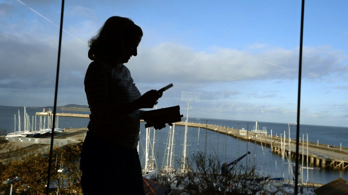 07/11/2014 Features.Brenda Carey Librarian working t the Library at Dun Laoghaire Rathdown Library omplex yesterday.Photograph: Cyril Byrne / THE IRISH TIMES