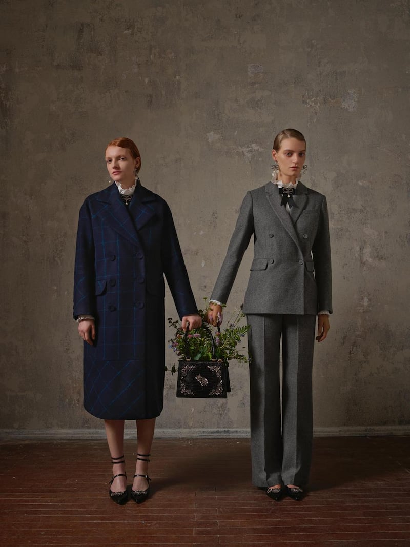 Coat 159, grey blazer 129 and trousers 99.99