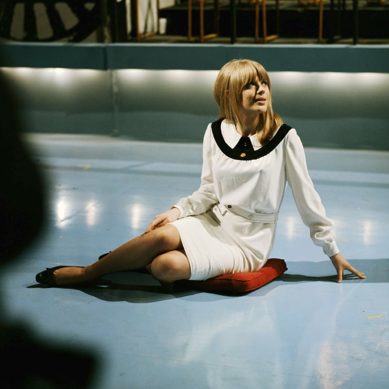 Marianne Faithfull on a TV set in 1965. Photograph: David Redfern/Redferns via Getty