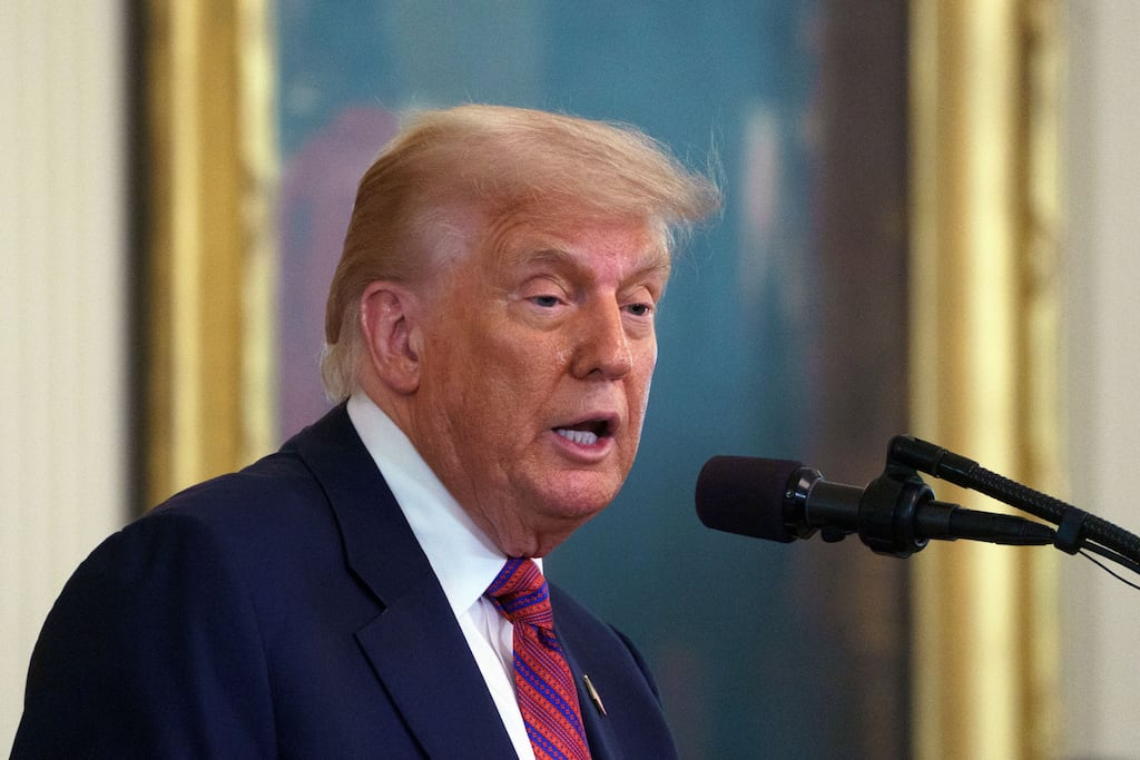 US president Donald Trump. Photograph: EPA - European Pressphoto Agency