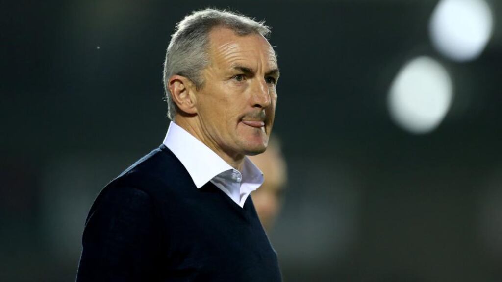 Cork City manager John Caulfield (above) introduced Robert Lehane after 58 minutes and he gave Limerick goalkeeper Dave Ryan no chance with a cracking low shot 13 minutes from end. Photograph: Ryan Byrne/Inpho