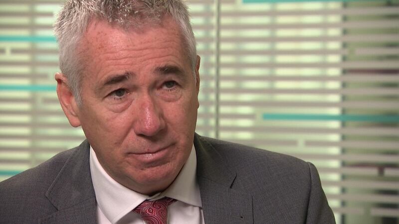 Outgoing Bedfordshire chief constable Jon Boutcher speaking a UTV special programme on the legacy of the conflict being aired on Monday night. Photograph: UTV/PA