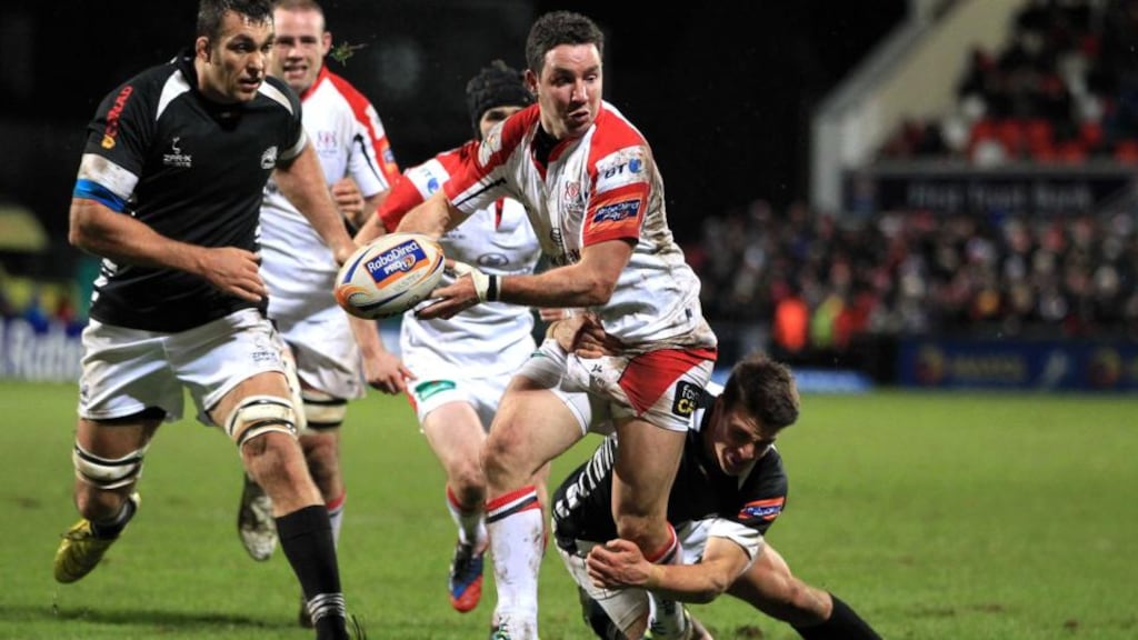 Ulster’s Paddy Wallace is out for up to three weeks. Photograph: Darren Kidd/Presseye/Inpho