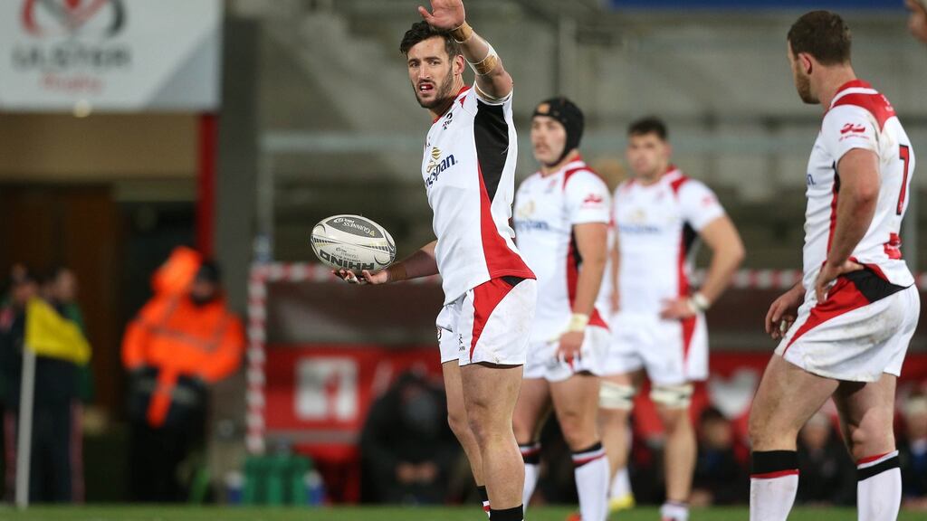 Sam Windsor will make his first competitive start for Ulster in Friday’s home game against Glasgow in Belfast. Photograph: Matt Mackey/Inpho/Presseye