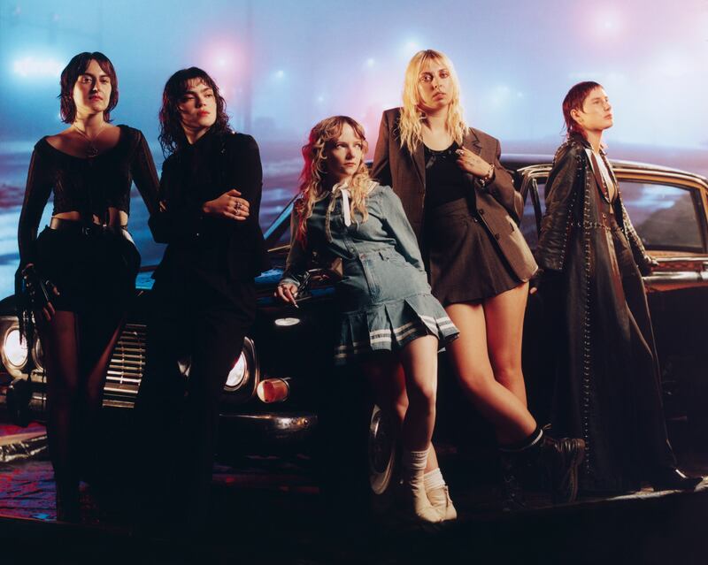 The Last Dinner Party. Photograph: Cal McIntyre. PR shot for their album From the Pyre