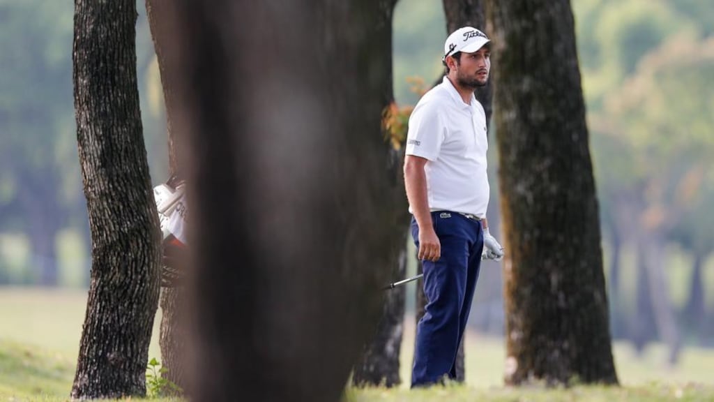 France’s Alexander Levy  looks on after plays a shot during the day three of the Volvo China Open at Tomson Shanghai Pudong Golf Club. Photograph: Lintao Zhang/Getty Images