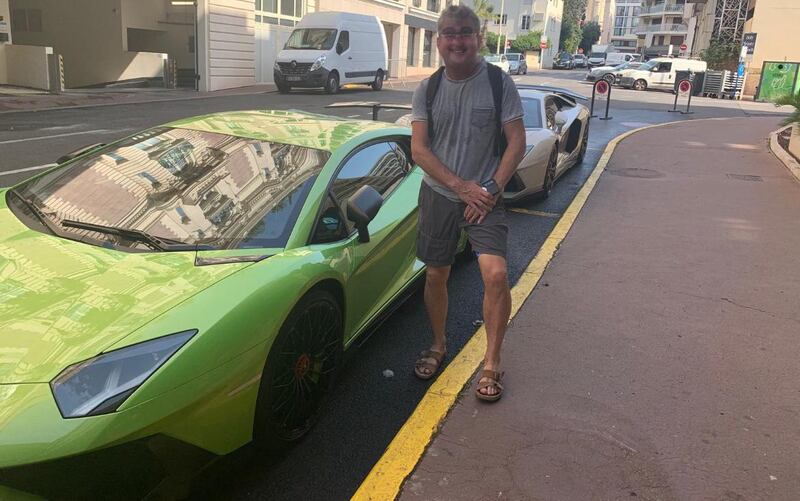 Tony Sheehan on holidays in Cannes in the south of France