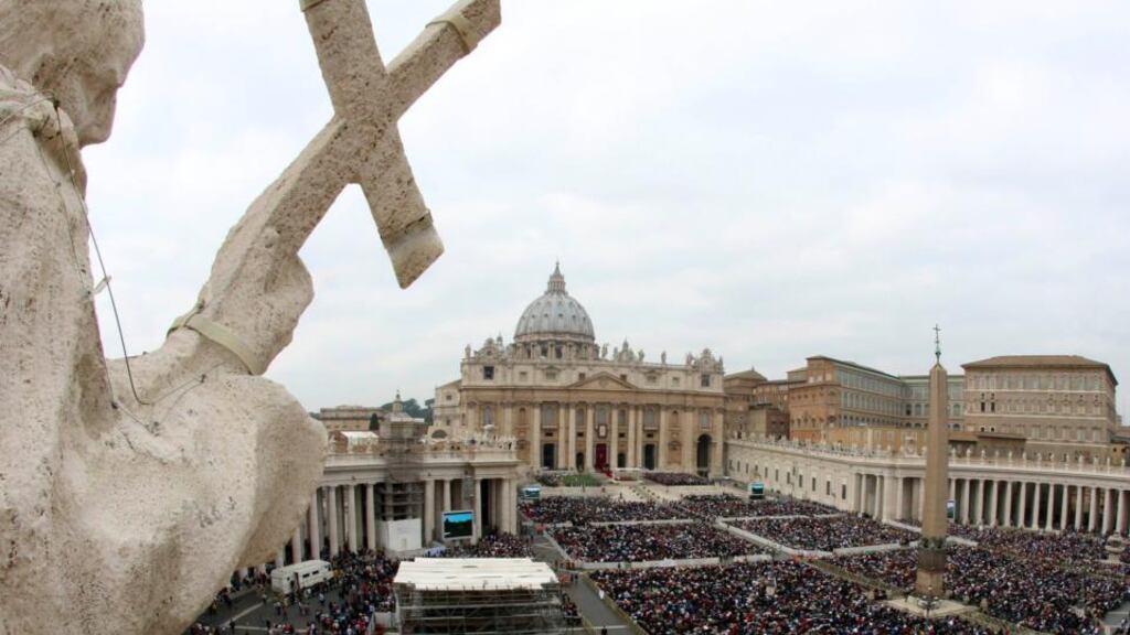 A view of St Peter’s Square in the Vatican. Photograph: Alessandro Bianchi/Reuters.